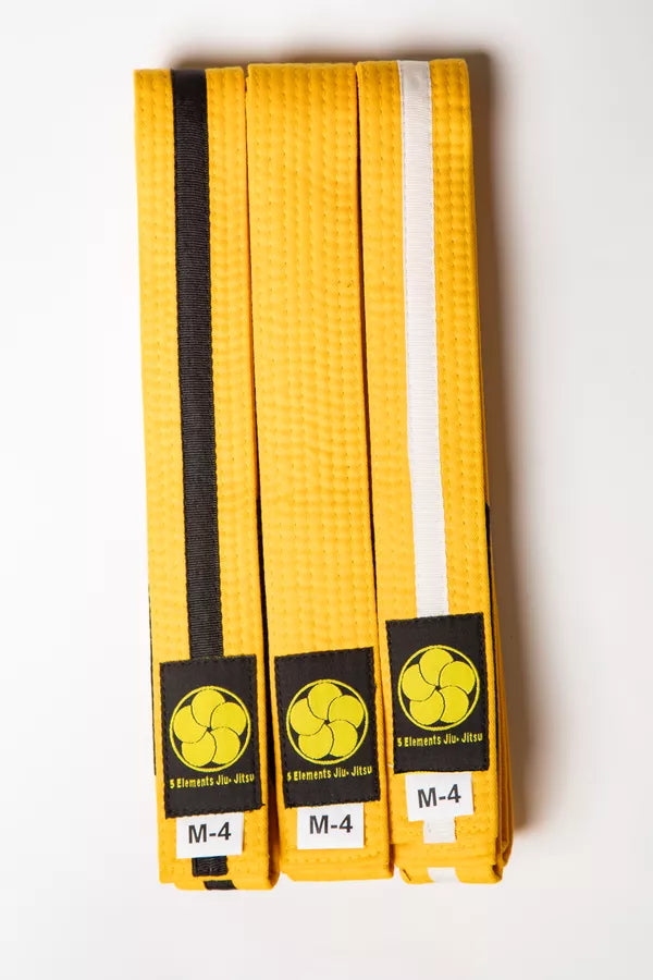 Kids Brazilian Jiu Jitsu Belts Preshrunk Martial Arts Youth BJJ Belts for Girls & Boys with BJJ Ranking Stripes