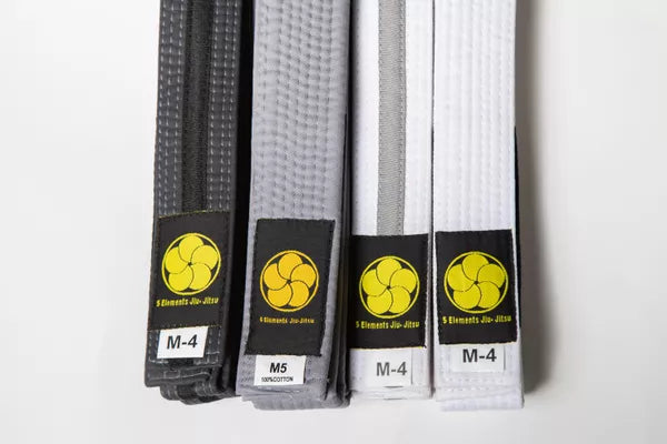 Kids Brazilian Jiu Jitsu Belts Preshrunk Martial Arts Youth BJJ Belts for Girls & Boys with BJJ Ranking Stripes